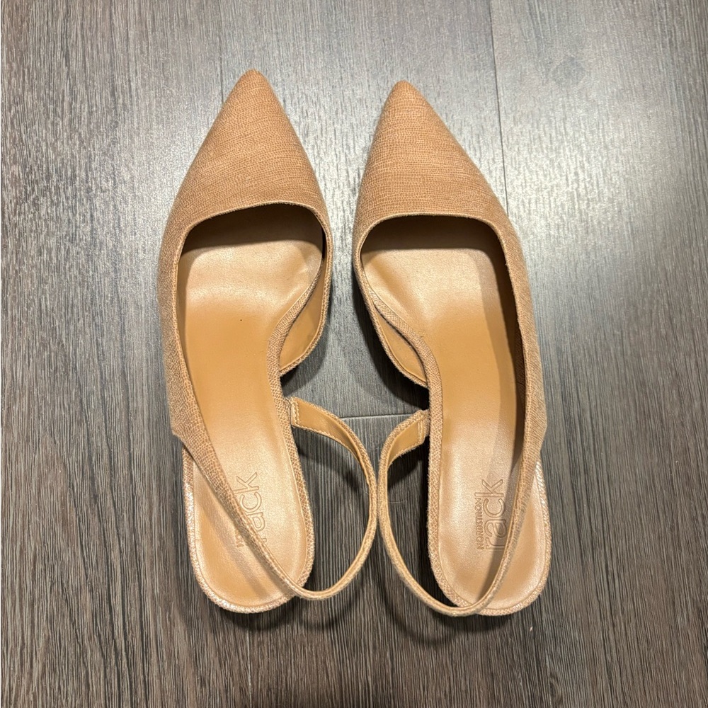 Nordstrom Rack Tan kitten heels